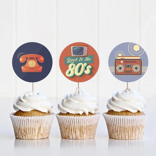 ثيم الثمانينات ، مطبوع جاهز للتوصيل