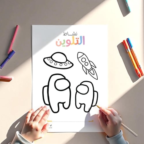 أنشطة ثيم أمونق آس ، مطبوع جاهز للتوصيل