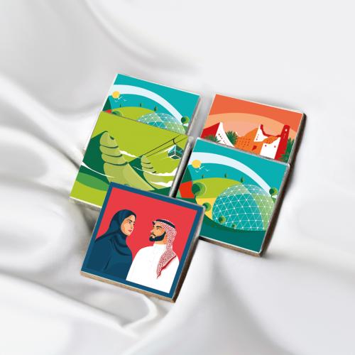 ستكيرز الشيكولاتة ثيم اليوم الوطني 95 - 24 حبة