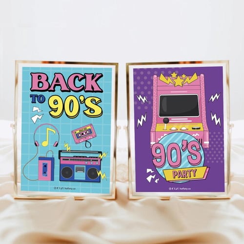 ثيم التسعينات ، مطبوع جاهز للتوصيل