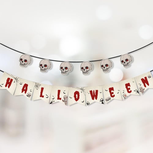 ثيم الهالوين الأحمر ، مطبوع جاهز للتوصيل