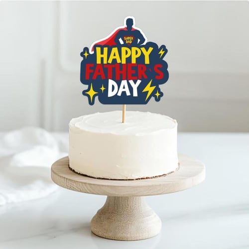 ثيم يوم الأب الخارق ، مطبوع جاهز للتوصيل