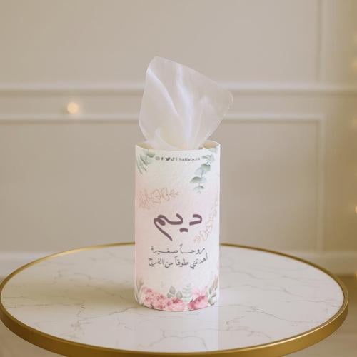 علب مناديل ثيم الفلورال - حبة واحدة