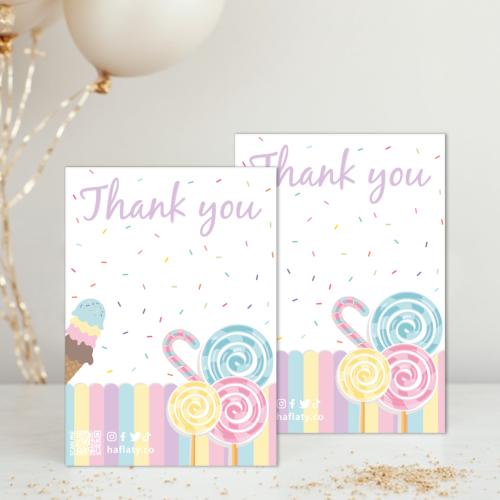 توزيعات ثيم الحلويات ، مطبوع جاهز للتوصيل