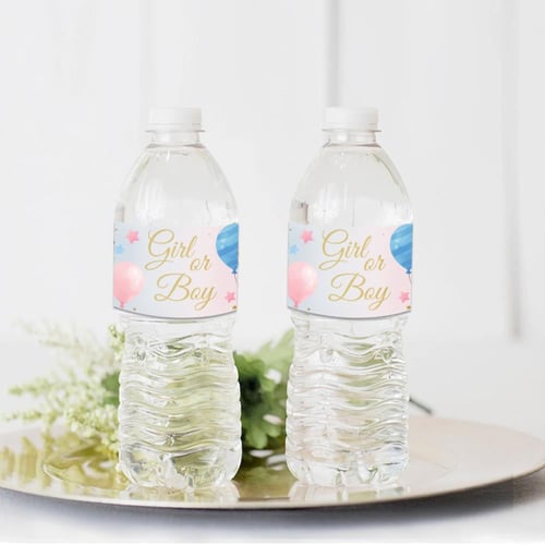 كشف الجنين ثيم الباستيل ، مطبوع جاهز للتوصيل