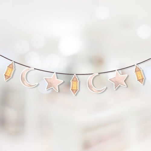 ثيم رمضان فلورال ، مطبوع جاهز للتوصيل