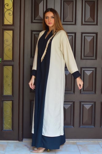 عباية مع خرز و لولو