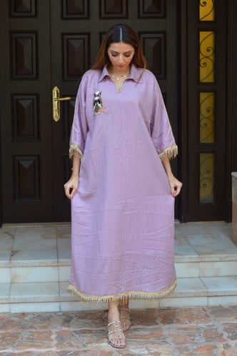 ثوب لينن بينك