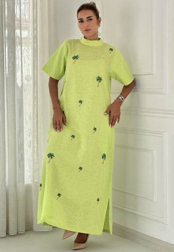 ثوب النخلات تفاحي