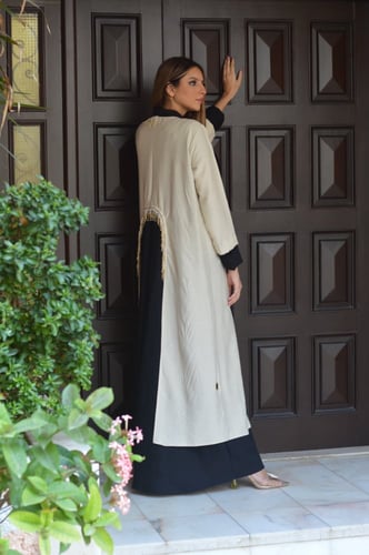 عباية مع خرز و لولو