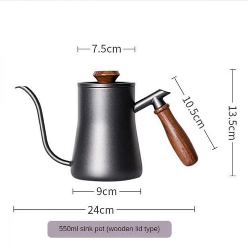 إبريق تقطير بمقبض خشبي