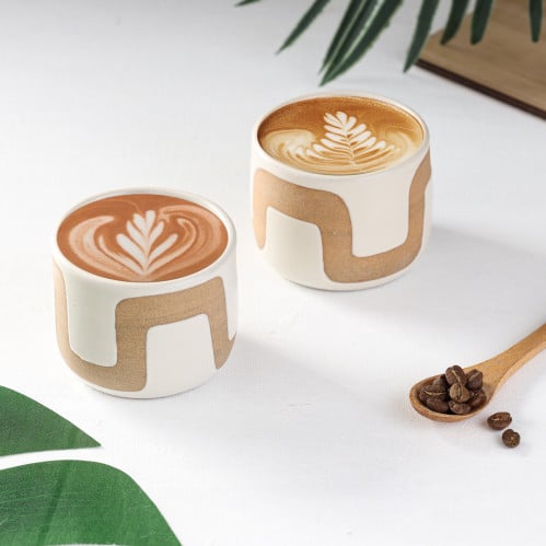 كوب سيراميك مصنوع يدويا M124