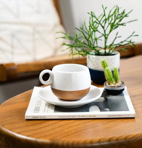 كوب سيراميك مصنوع يدويا M216