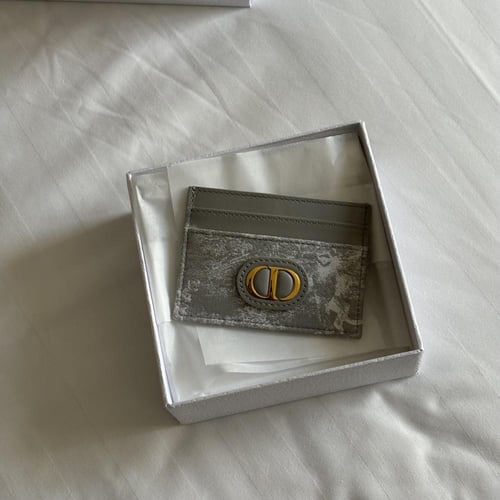 Dior cardholder رمادي