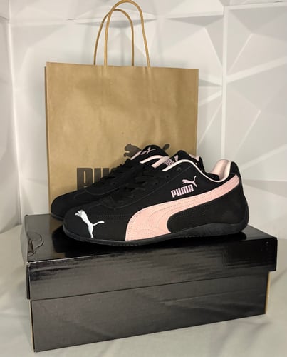 حذاء بوما اسود ووردي