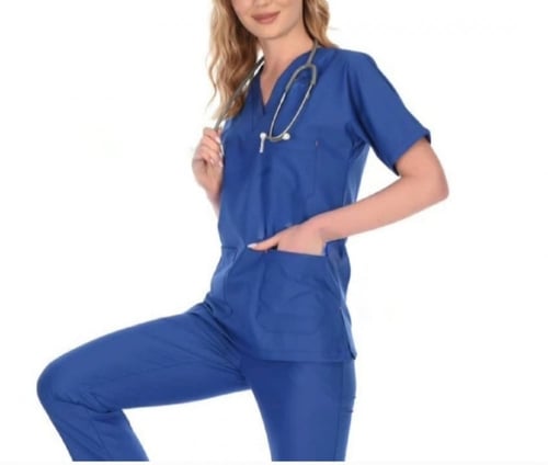 سكراب طبي نسائي مريح بخامة ليكرا - أوركيد سادة