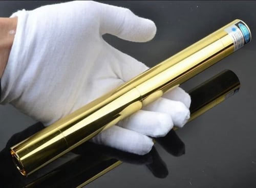 ليزر ذهبي مؤشر ازرق حارق