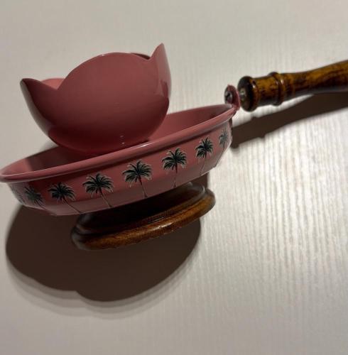 Golden incense burner palm