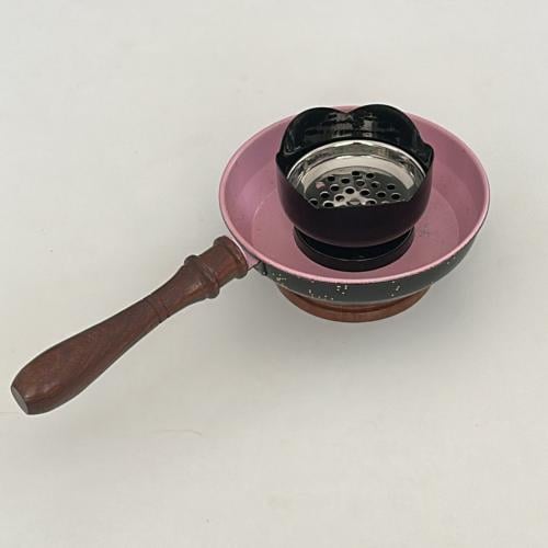 Pink and black incense burner