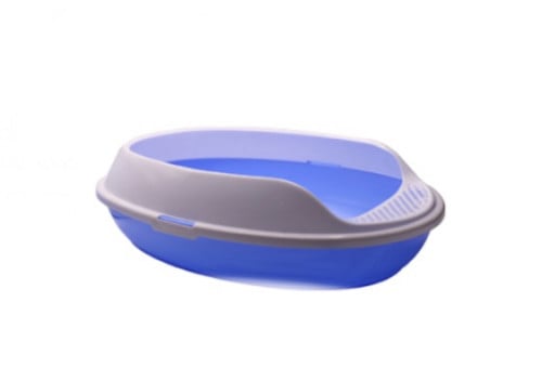 صحن رمل قطط فريم مخرم صغير