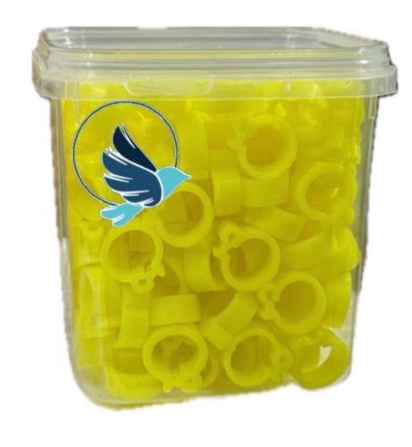 حلقات قدم للطيور عدد 200 بدون رقم