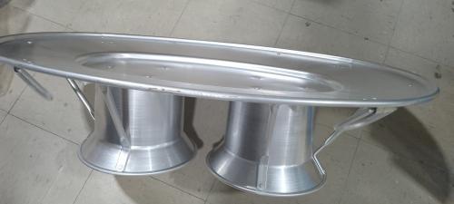 كوزي المنيوم بيضاوي 80سم بقاعده