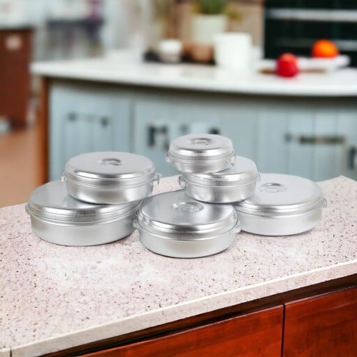 مطبقية معدن منقوش طقم 7 حبة