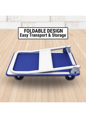 عربة بعجلات ترولي من الحديد مقاس 72 * 42 سم أبيض/...