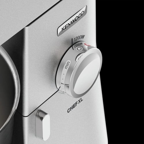 جهاز المطبخ كينوود 1200 واط شيف XL ، 6.7 لتر فضي K...