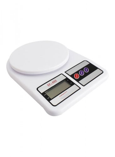 ميزان رقمي طراز SF-400 أبيض/ أسود 7كجم