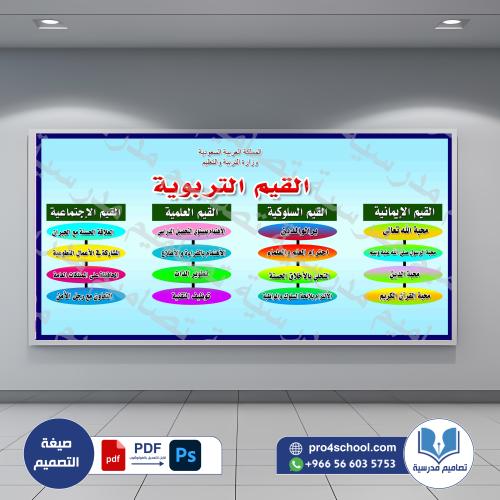 ‎القيم التربوية