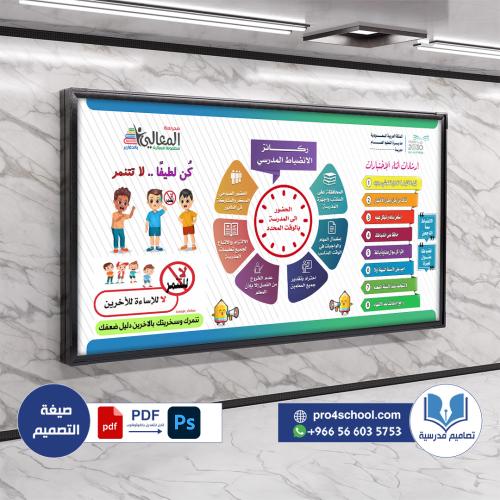 تصميم لوحة الانضباط ركائز الانضباط