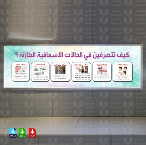 تصميم لوحة الإسعافات الأولية