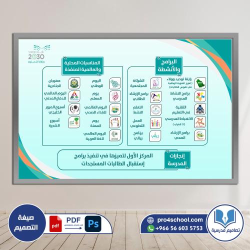 البرامج والأنشطة والمناسبات المدرسية