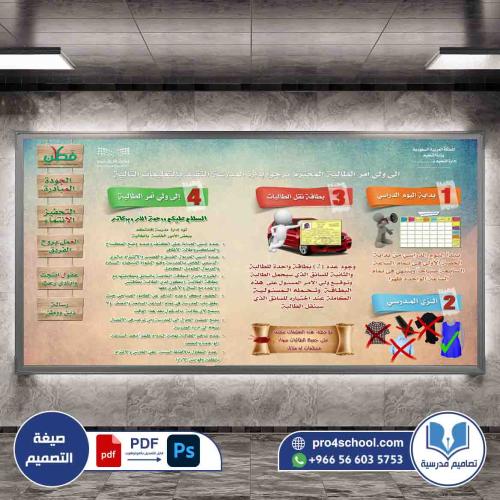 تعليمات وتوجيهات إدارة المدرسة الى أولياء الامور