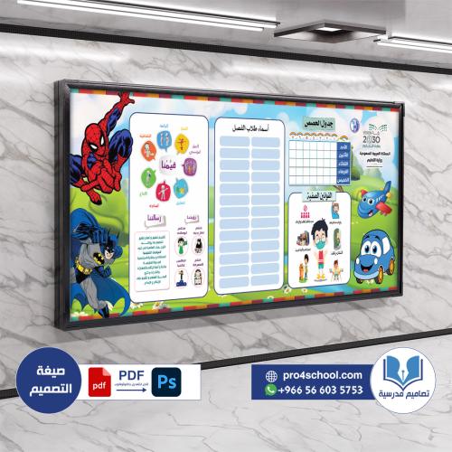 تصميم لوحة فصل طفولة مبكرة