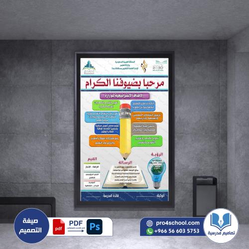 لوحة ترحيبية والرؤية والرسالة 208.