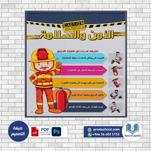 تصميم لوحة الأمن والسلامة