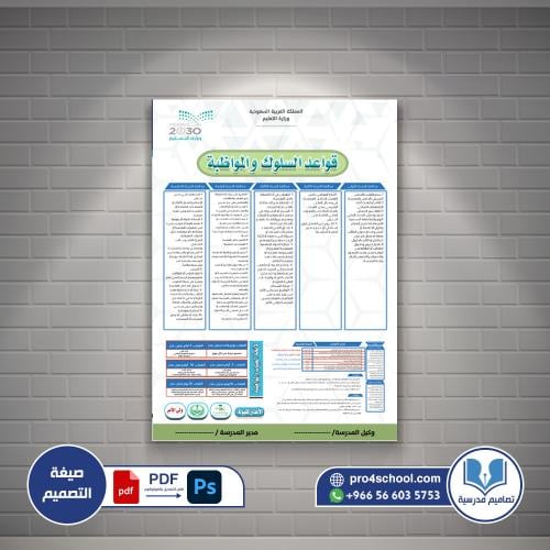 تصميم لوحة السوك والمواظبة