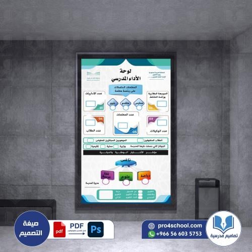 لوحة الأداء المدرسي