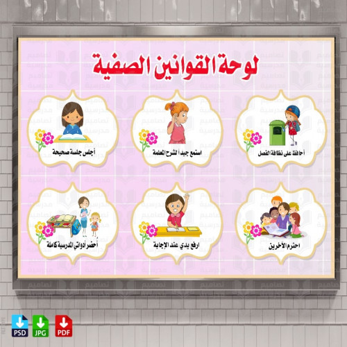 تصميم لوحة قوانين الفصل