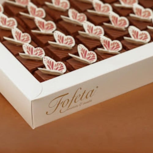 صينية شكولاتة الفراشات