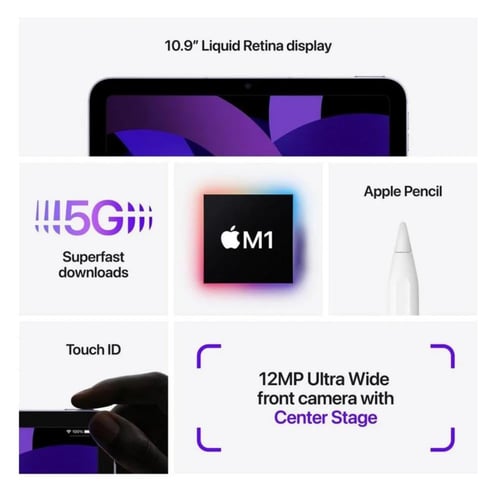 ايباد اير 5 وردي واي فاي 256جيجا