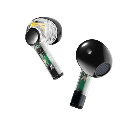 سماعة ايربودز شفافة FINE بلوتوث ١٠ ساعات من الإستم...