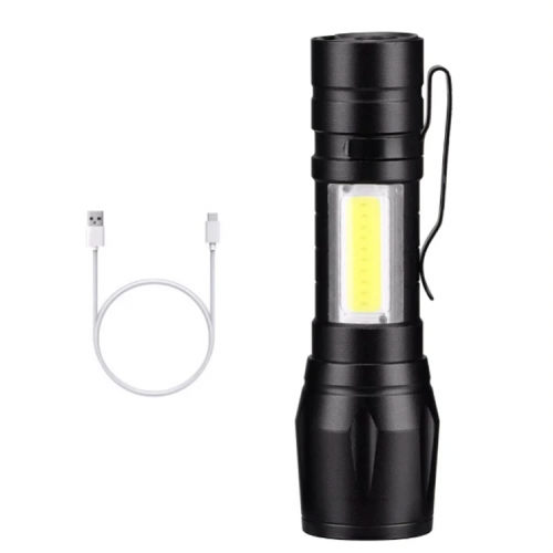 مصباح LED يدوي كشاف صغير يحمل باليد بتقنية COB مزو...