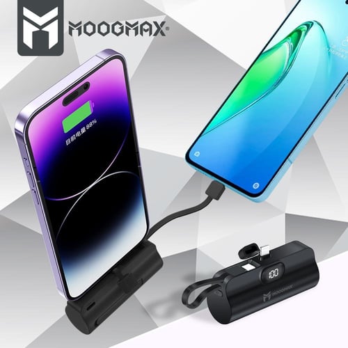 باور بانك متنقل صغير الحجم بقوة 5000Amh من MoogMax...