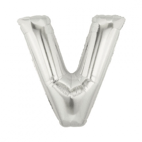 حرف V فضي