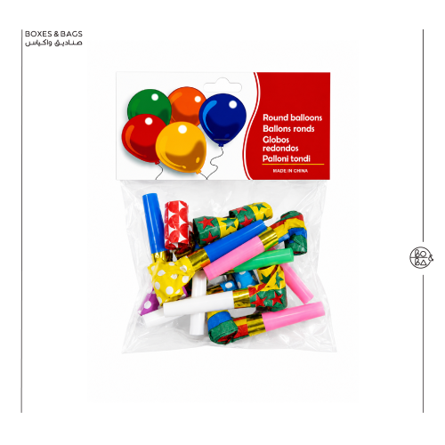 صافرات حفلات ملونة ١