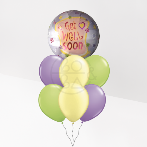 باقة بالون نتمنى لك الشفاء العاجل / GET WELL SOON