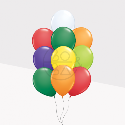 باقة بالون ملونه